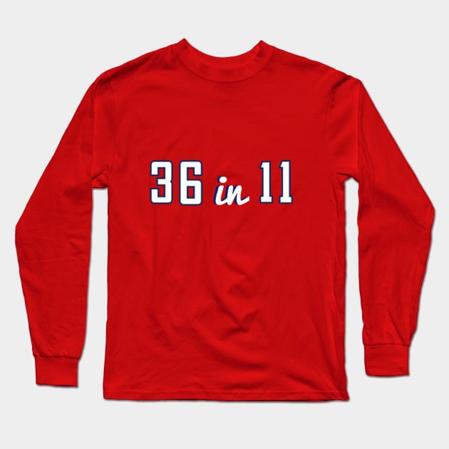 36 in 11 v2 Long Sleeve T-Shirt by 36in11